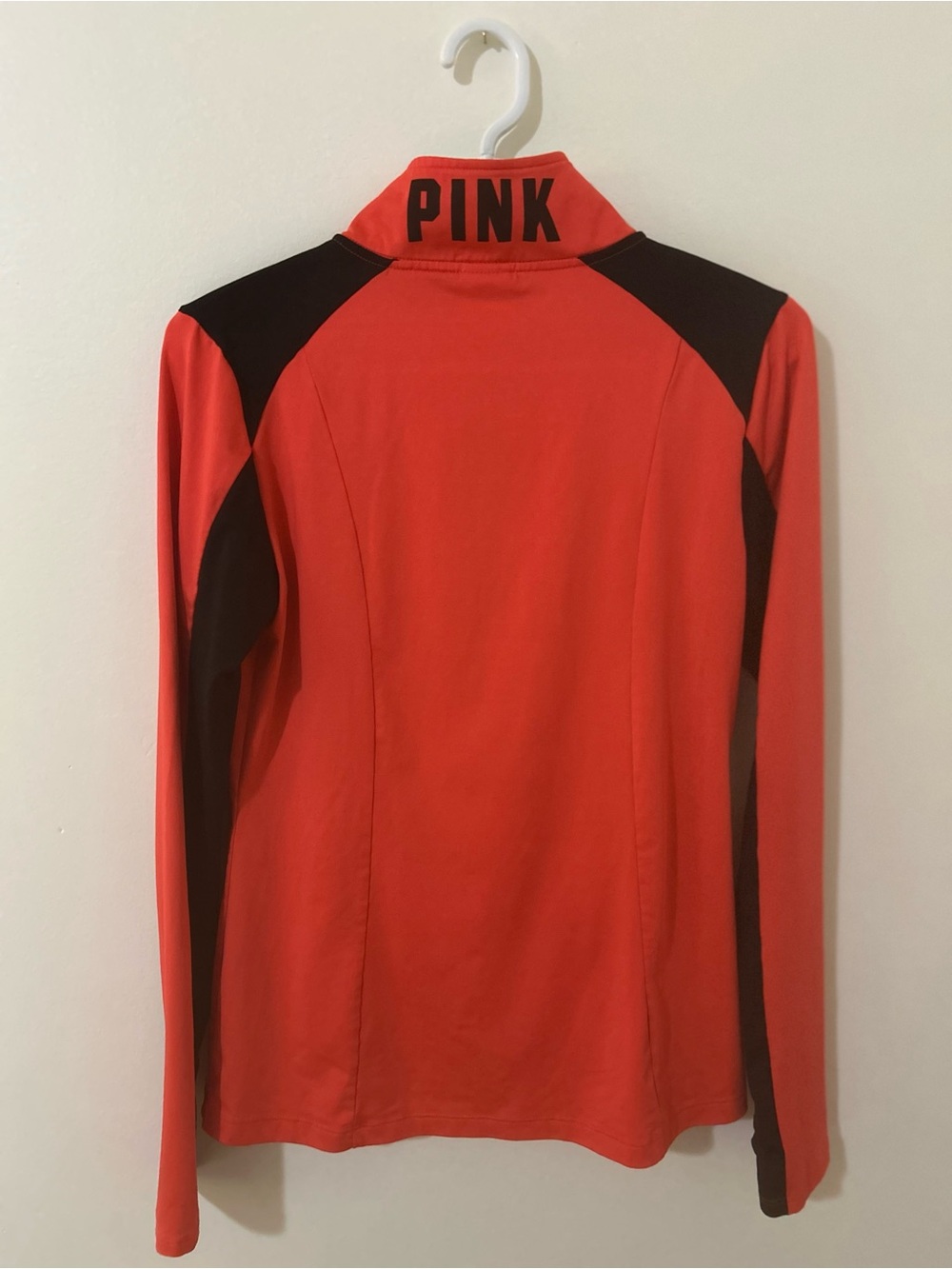 PINK Victoria's Secret Spellout Logo Half Zip Pullover M